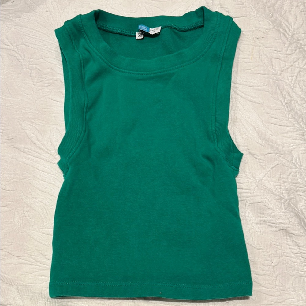 Zara Green Knit Tank Top